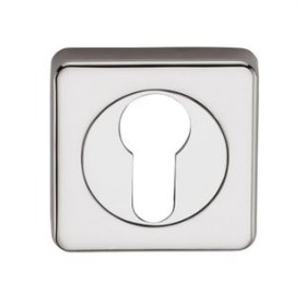 Накладка квадратная на цилиндр Renz ЕТ 02 хром блестящий