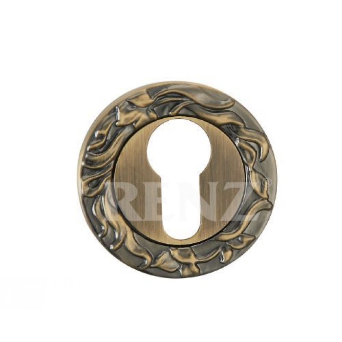 Накладка на цилиндр декоративная Renz ЕТ 20 бронза античная