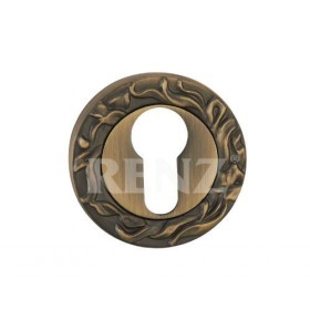 Накладка на цилиндр декоративная Renz ЕТ 20 бронза античная матовая