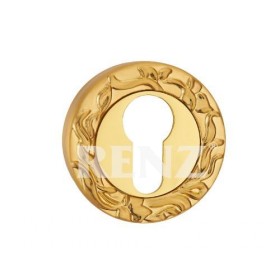 Накладка на цилиндр декоративная Renz ЕТ 20 латунь матовая/латунь блестящая