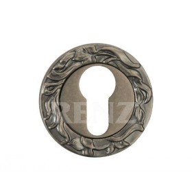 Накладка на цилиндр декоративная Renz ЕТ 20 серебро античное