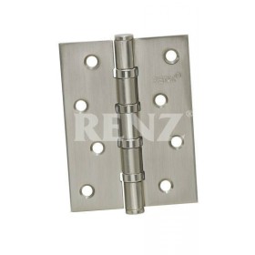 Петля стальная универсальная RENZ 100*75*2,5, 4 подш. никель матовый Петля стальная универсальная RENZ 100*75*2,5, 4 подш. никель матовый