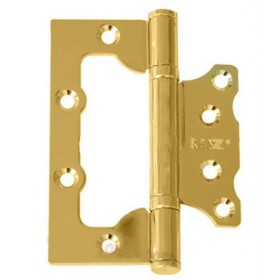 Петля стальная (БЕЗ ВРЕЗКИ) RENZ, 2 подш., латунь матовая