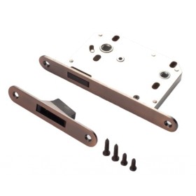 Магнитная защелка сантехническая Renz, межос. расст. 70 мм, медь античная Магнитная защелка сантехническая Renz, межос. расст. 70 мм, медь античная