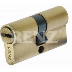 Ключевой цилиндр RENZ 60 мм ключ-ключ CS 60 бронза античная