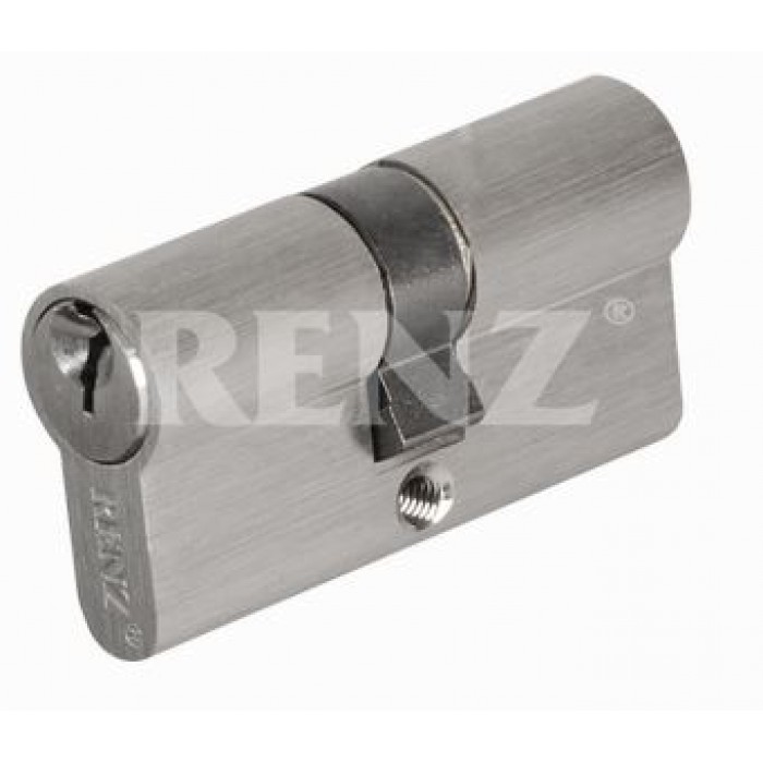 Ключевой цилиндр RENZ 60 мм ключ-ключ CS 60 никель матовый