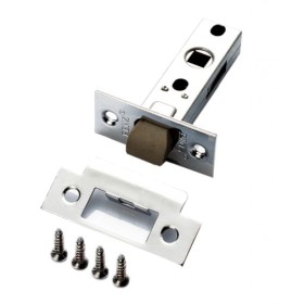 Защелка межкомнатная с пластиковым язычком Renz L 5-45 plastic хром блестящий Защелка межкомнатная с пластиковым язычком Renz L 5-45 plastic хром блестящий