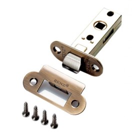 Защелка межкомнатная Renz L 5-45 oval, овальная планка, бронза античная Защелка межкомнатная Renz L 5-45 oval, овальная планка, бронза античная