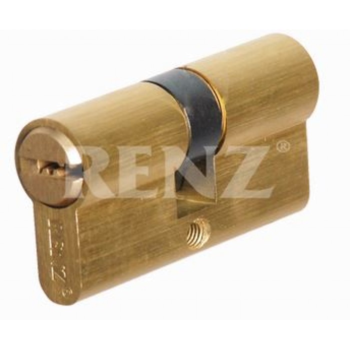 Ключевой цилиндр RENZ 60 мм ключ-ключ CS 60 латунь матовая