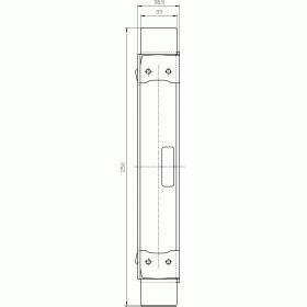 Петлевой базирующий элемент SIMONSWERK Tectus TE 540 3D A8 SZ (оцинкованный) для метал. дверных коробок 
