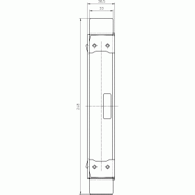 Петлевой базирующий элемент SIMONSWERK Tectus TE 540 3D SZ (оцинкованный) для метал. дверных коробок 