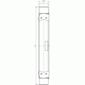 Петлевой базирующий элемент SIMONSWERK Tectus TE 640 3D A8 SZ (оцинкованный) для метал. дверных коробок 