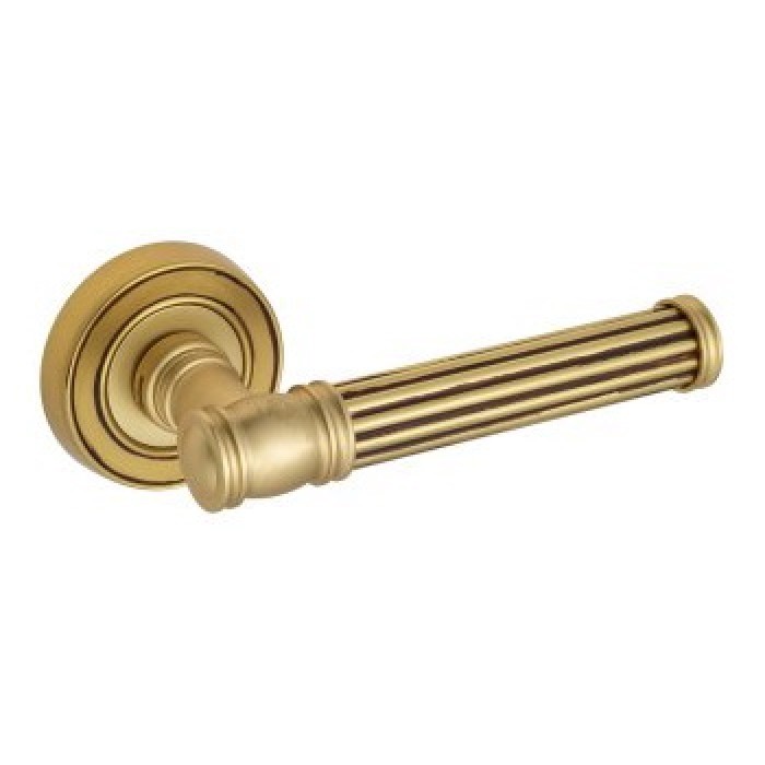 Дверная ручка Venezia Impero D6 французcкое золото + коричневый