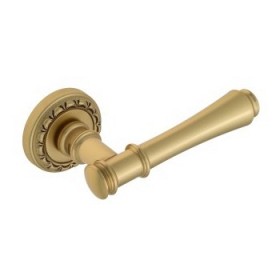 Дверная ручка Venezia Callisto D2 французcкое золото + коричневый