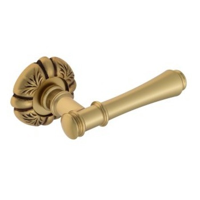 Дверная ручка Venezia Callisto D5 французcкое золото + коричневый
