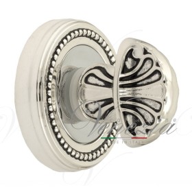 Фиксатор поворотный Venezia WC-4 D3 натуральное серебро + черный