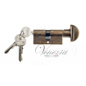 Цилиндровый Механизм Ключ-Вертушка Venezia 30/10/30 Античная Бронза