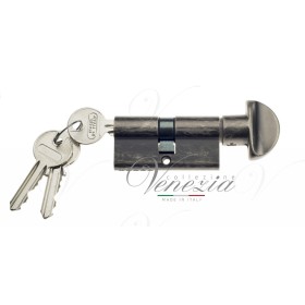 Цилиндровый Механизм Ключ-Вертушка Venezia 30/10/30 Античное Серебро