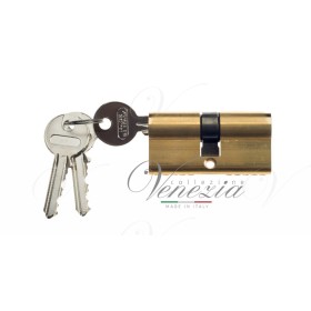 Цилиндровый Механизм Ключ-Ключ Venezia 25/10/25 Полированная Латунь