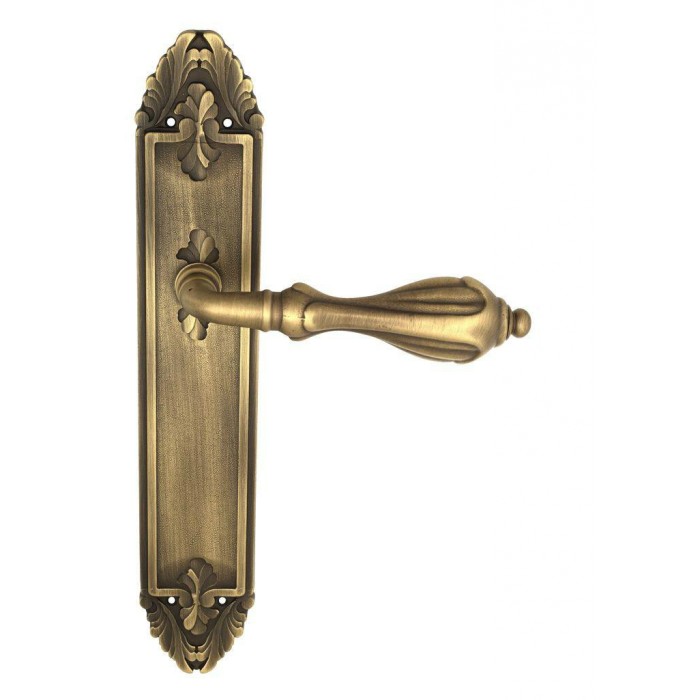 Дверная ручка Venezia ANAFESTO на планке PL90 матовая бронза