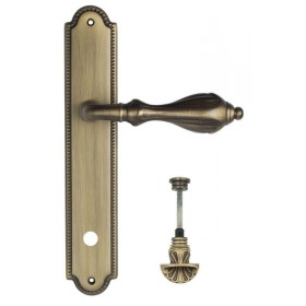 Дверная ручка Venezia ANAFESTO WC-4 на планке PL98 матовая бронза