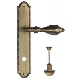 Дверная ручка Venezia ANAFESTO WC-2 на планке PL98 матовая бронза