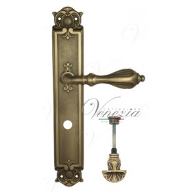 Дверная ручка Venezia ANAFESTO WC-4 на планке PL97 матовая бронза