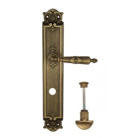 Дверная ручка Venezia ANNETA WC-2 на планке PL97 матовая бронза Дверная ручка Venezia ANNETA WC-2 на планке PL97 матовая бронза