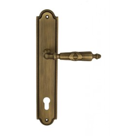 Дверная ручка Venezia ANNETA CYL на планке PL98 матовая бронза Дверная ручка Venezia ANNETA CYL на планке PL98 матовая бронза