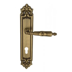 Дверная ручка Venezia ANNETA CYL на планке PL96 матовая бронза Дверная ручка Venezia ANNETA CYL на планке PL96 матовая бронза