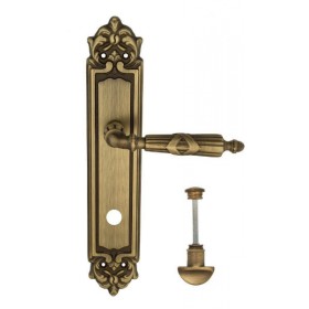 Дверная ручка Venezia ANNETA WC-2 на планке PL96 матовая бронза Дверная ручка Venezia ANNETA WC-2 на планке PL96 матовая бронза