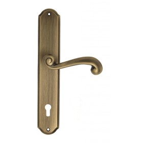 Дверная ручка Venezia CARNEVALE CYL на планке PL02 матовая бронза Дверная ручка Venezia CARNEVALE CYL на планке PL02 матовая бронза