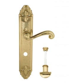 Дверная ручка Venezia CARNEVALE WC-2 на планке PL90 полированная латунь Дверная ручка Venezia CARNEVALE WC-2 на планке PL90 полированная латунь