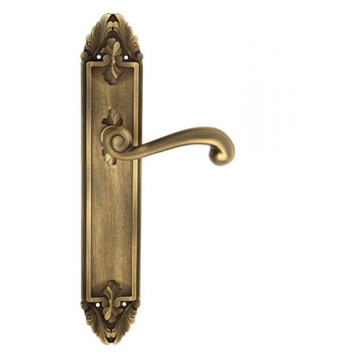 Дверная ручка Venezia CARNEVALE на планке PL90 матовая бронза
