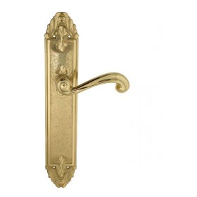 Дверная ручка Venezia CARNEVALE на планке PL90 полированная латунь Дверная ручка Venezia CARNEVALE на планке PL90 полированная латунь