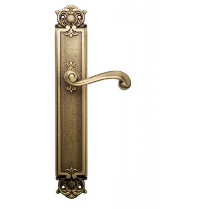 Дверная ручка Venezia CARNEVALE на планке PL97 матовая бронза