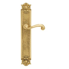 Дверная ручка Venezia CARNEVALE на планке PL97 полированная латунь Дверная ручка Venezia CARNEVALE на планке PL97 полированная латунь