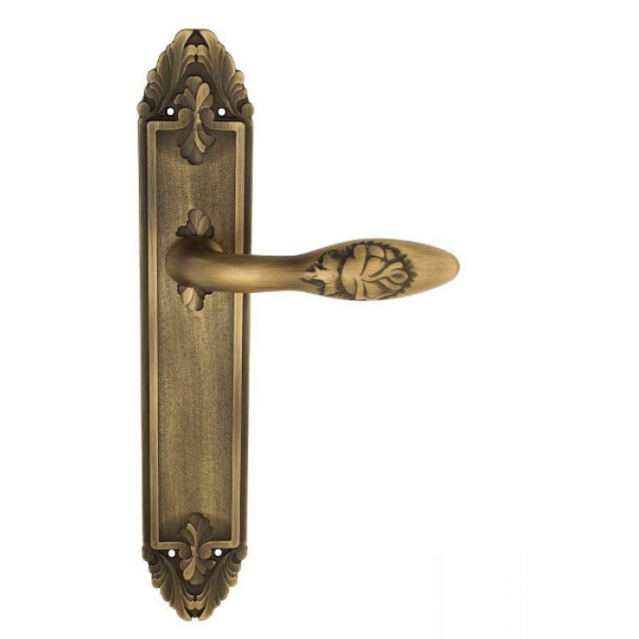 Дверная ручка Venezia CASANOVA на планке PL90 матовая бронза
