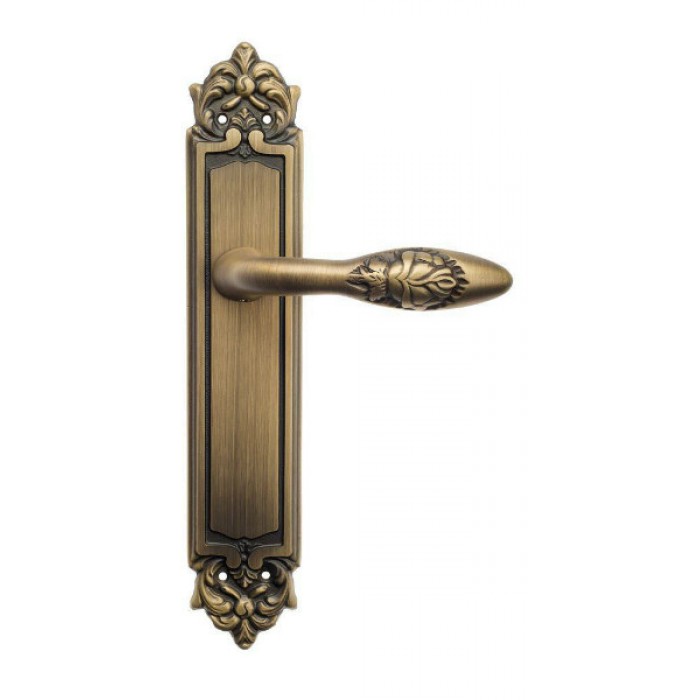 Дверная ручка Venezia CASANOVA на планке PL96 матовая бронза