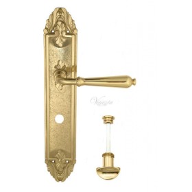 Дверная ручка Venezia CLASSIC WC на планке PL90 полированная латунь