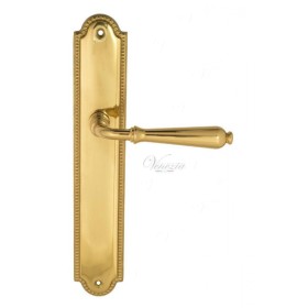 Дверная ручка Venezia CLASSIC на планке PL98 полированная латунь