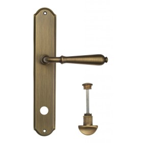 Дверная ручка Venezia CLASSIC WC на планке PL02 матовая бронза