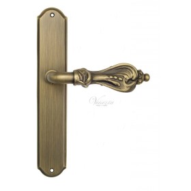 Дверная ручка Venezia FLORENCE на планке PL02 матовая бронза Дверная ручка Venezia FLORENCE на планке PL02 матовая бронза