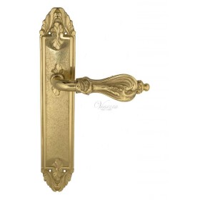 Дверная ручка Venezia FLORENCE на планке PL90 полированная латунь Дверная ручка Venezia FLORENCE на планке PL90 полированная латунь