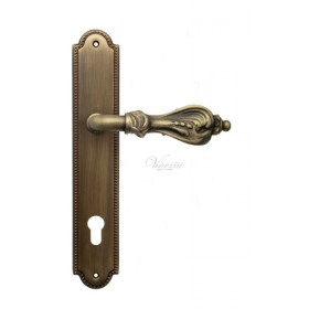 Дверная ручка Venezia FLORENCE CYL на планке PL98 матовая бронза Дверная ручка Venezia FLORENCE CYL на планке PL98 матовая бронза