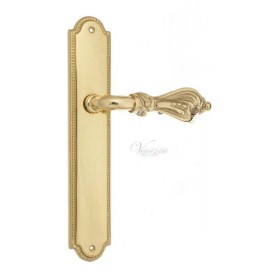 Дверная ручка Venezia FLORENCE на планке PL98 полированная латунь Дверная ручка Venezia FLORENCE на планке PL98 полированная латунь