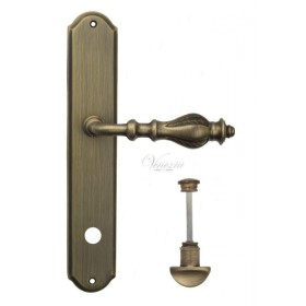 Дверная ручка Venezia GIFESTION WC на планке PL02 матовая бронза Дверная ручка Venezia GIFESTION WC на планке PL02 матовая бронза