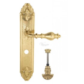 Дверная ручка Venezia GIFESTION WC-4 на планке PL90 полированная латунь Дверная ручка Venezia GIFESTION WC-4 на планке PL90 полированная латунь