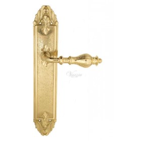 Дверная ручка Venezia GIFESTION на планке PL90 полированная латунь