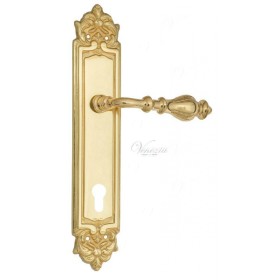 Дверная ручка Venezia GIFESTION CYL на планке PL96 полированная латунь Дверная ручка Venezia GIFESTION CYL на планке PL96 полированная латунь